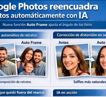 Google Photos reencuadra fotos automáticamente con IA