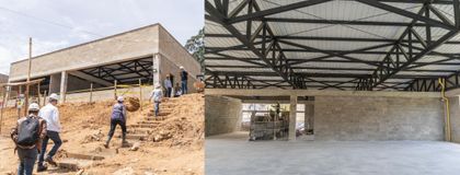 Imagen de  En un 60 % avanzan las obras de construcción del Nodo Regional de la Confección en El Santuario
