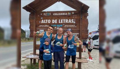 Imagen de “Fueron 82 kilómetros de cuerpo, mente y corazón”: tres cejeños coronaron el Alto de Letras trotando