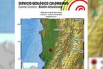 Imagen de Cuatro sismos superiores a magnitud 4 sacudieron el Chocó en poco más de una hora