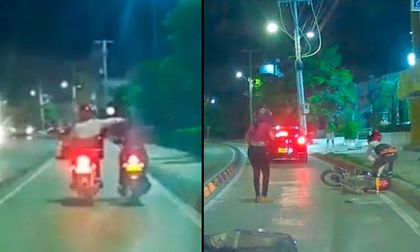 En video: mujer atropelló a ladrón que le acababa de hurtar su teléfono