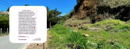 Imagen de  Macabros detalles sobre la bebé hallada sin vida en El Santuario: la madre, principal sospechosa