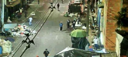 Imagen de En video: presuntos homicidas se cambiaron de ropa luego de un asesinato en el centro de Medellín