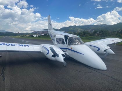 Imagen de  Aeronave perdió parte del tren de aterrizaje en el aeropuerto de Medellín