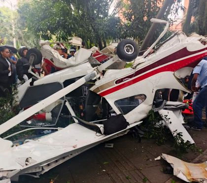 Imagen de ¡Atención! Una avioneta cayó cerca de la estación Estadio del Metro de Medellín