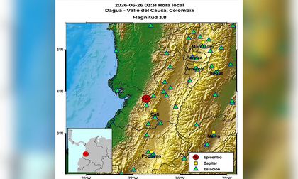 Más de diez sismos sacudieron a Colombia este viernes, tres de ellos se registraron en el Valle del Cauca
