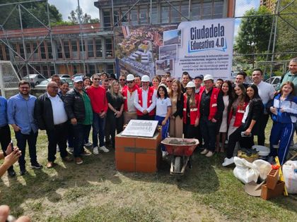 Imagen de Fue colocada la primera piedra de la Ciudadela Educativa 4.0 en Rionegro