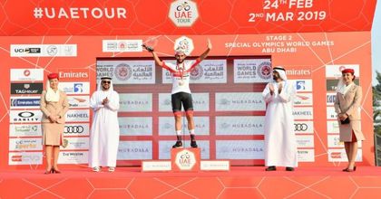 Fernando Gaviria ganó la segunda fracción del Tour de los Emiratos Árabes