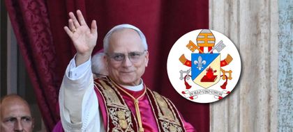 Imagen de León XIV: ¿Qué representa el nuevo escudo papal?