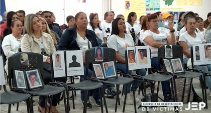 Imagen de Más de cien víctimas de “falsos positivos” entregaron sus observaciones a la JEP en Granada