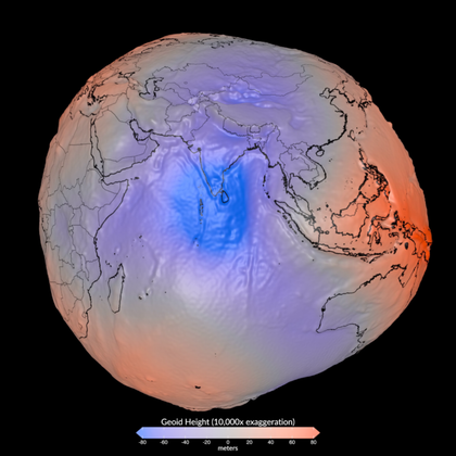 Imagen de  NASA muestra nuevo modelo 3D del geoide de la Tierra: ¿es su forma real?