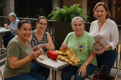 Jardín Plaza se une al Día Mundial del Tejido en Público