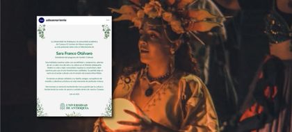 Imagen de  Luto en La Ceja por la muerte de Sara Franco, reconocida lideresa cultural y estudiante de la UdeA Oriente