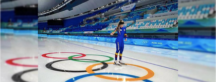 Imagen de  La carmelitana Laura Gómez se alista para su competencia en los Juegos Olímpicos de Invierno