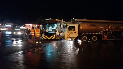 Imagen de Accidente en la plataforma del aeropuerto JMC dejó 9 lesionados