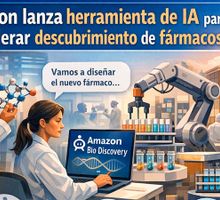 Amazon lanza herramienta de IA para acelerar descubrimiento de fármacos