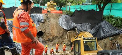 Imagen de Cierre de la avenida El Poblado, sentido sur-norte, se prolongaría durante un mes para atender la socavación