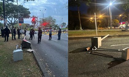 Destruyen cámaras de fotomultas en Cali: esto fue lo que pasó