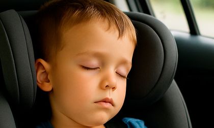 El misterio del niño que nunca tiene sueño… hasta que se sube al carro