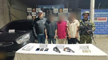 Imagen de Capturados en El Carmen, durante intercambio de disparos, serían miembros de El Mesa