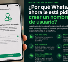 ¿Por qué WhatsApp ahora le está pidiendo crear un nombre de usuario?