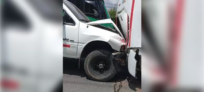 Imagen de  Choque múltiple en la autopista Medellín-Bogotá tiene con paso reducido una calzada, a la altura de Guarne