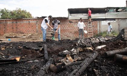 Así quedó la huerta comunitaria del jarillón tras el incendio que movilizó a la comunidad en Calimío Norte