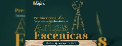 Imagen de  ¿Eres teatrero? Inscríbete a la Técnica Semipresencial en Expresión para las Artes Escénicas