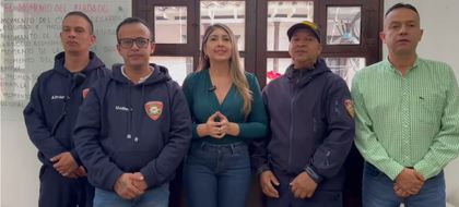 Imagen de  “Garantizaremos la inversión para el adecuado funcionamiento del Cuerpo de  Bomberos”: Alcaldesa de La Ceja