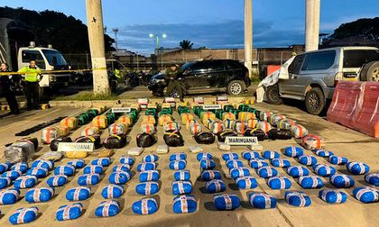 Golpe al narcotráfico en Palmira: Persecución de película terminó con incautación de 600 kilos de droga