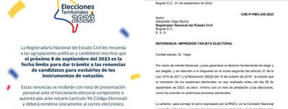 Imagen de  Confusión por fecha máxima para modificar listas de candidatos, ¿es hoy o el 29 de septiembre?