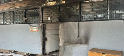 Imagen de  Incendio en la alcaldía de Apartadó fue provocado por un encapuchado