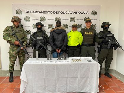 Imagen de  En Sonsón capturaron a alias Reguetón, presunto sicario vinculado al Clan del Golfo