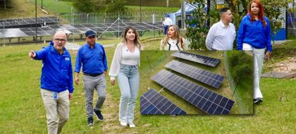 Imagen de  La Ceja inauguró su primer sistema solar fotovoltaico: 218 paneles en la estación de bombero Pantanillo