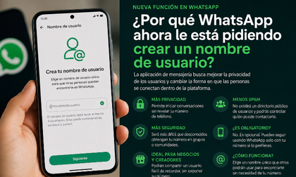 ¿Por qué WhatsApp ahora le está pidiendo crear un nombre de usuario?