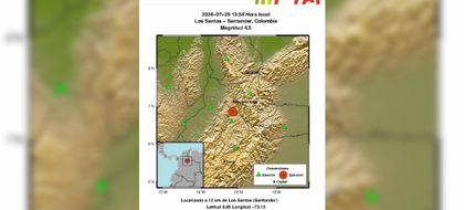 Imagen de  Temblor registrado en Santander se sintió en Medellín, ¿lo pudo sentir?