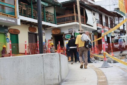 Imagen de  Obras de remodelación del parque principal de El Retiro avanzan en un 70 %