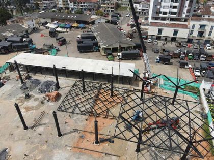 Imagen de  Etapa uno de la plaza de mercado de Marinilla avanza en un 55 %