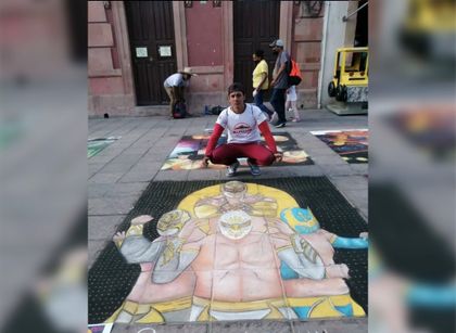 Imagen de  Artista Fernando “Tiza”, quien reside en El Carmen, busca recursos para regresar de México