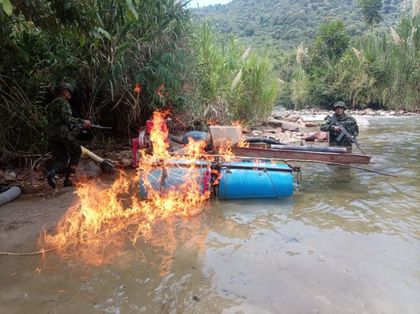 Imagen de  Ejército inutilizó maquinaria para minería ilegal en San Luis