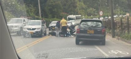 Imagen de  Una persona herida dejó accidente de tránsito en la vía Rionegro-La Ceja
