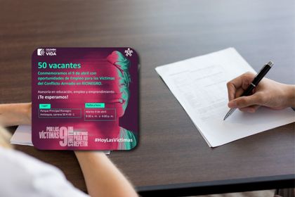 Imagen de  Este martes se ofrecerán asesorías en educación y empleo a víctimas del conflicto armado en Rionegro