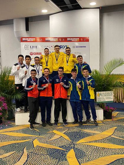 Imagen de Dos deportistas de Marinilla ganaron oro en el Panamericano de Karate en Curazao