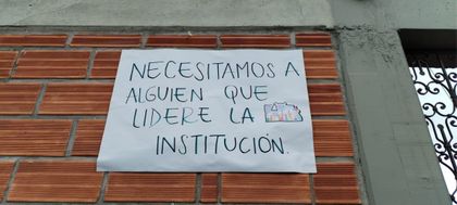 Imagen de Protesta de estudiantes y padres de familia de colegio en Abejorral: piden reintegro de rectora