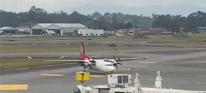 Imagen de Vuelo de AirPanamá llegó al Aeropuerto de Rionegro con 43 colombianos deportados