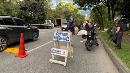 Imagen de  Capturaron a motociclista que intentó fugarse de un control y atropelló a un agente de tránsito en Medellín
