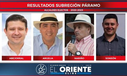 Primeras reacciones de los alcaldes electos en la zona Páramo