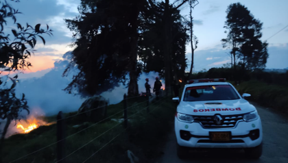 Imagen de Cuerpo de Bomberos atendió dos conatos de incendios forestales en La Unión