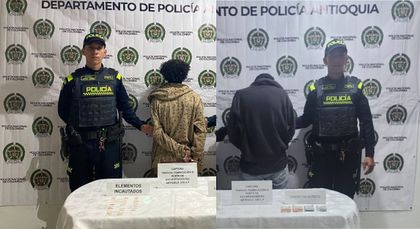 Imagen de En Marinilla capturaron a dos hombres por presunta venta de bazuco y cocaína en vía pública