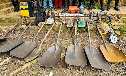 Minería ilegal en Cali: cinco minas cerradas y cuatro capturados